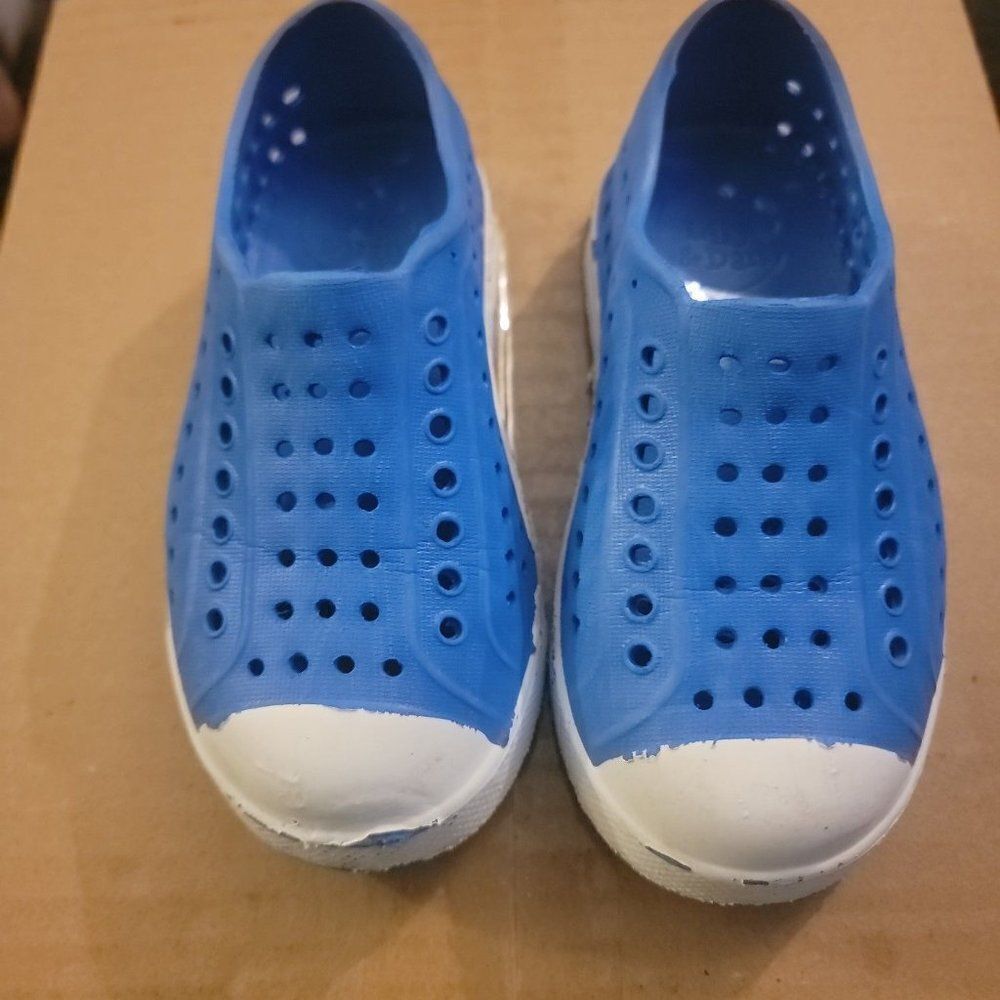 Lily & Dan Unisex Kids Native Blue Slip On Water Shoes Size US 7/8